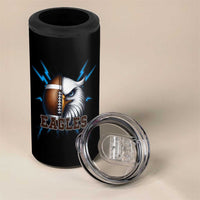 Eagle Football Power 4 in 1 Can Cooler Tumbler Game Day Sports Fan Gift - Wonder Print Shop