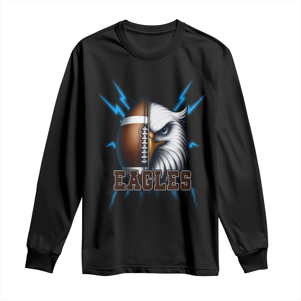 Eagle Football Power Long Sleeve Shirt Game Day Sports Fan Gift - Wonder Print Shop