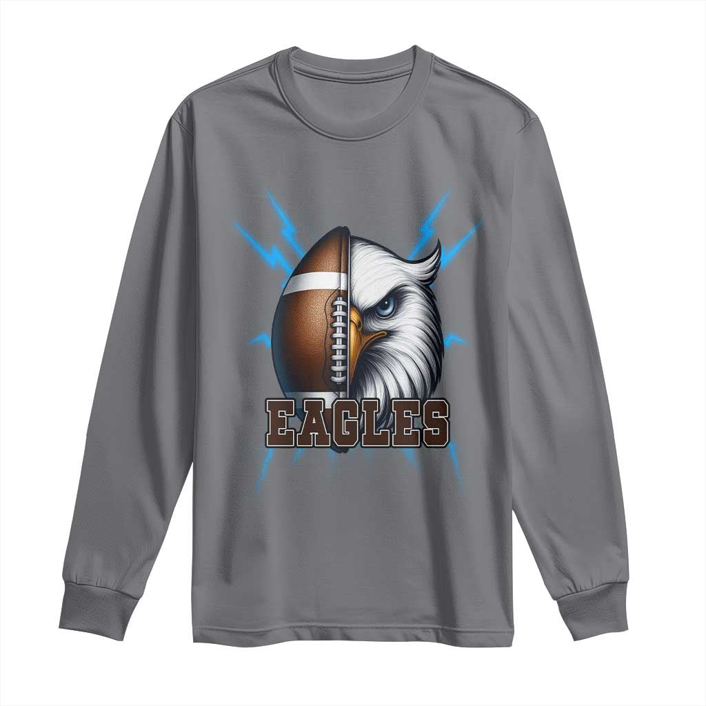 Eagle Football Power Long Sleeve Shirt Game Day Sports Fan Gift - Wonder Print Shop