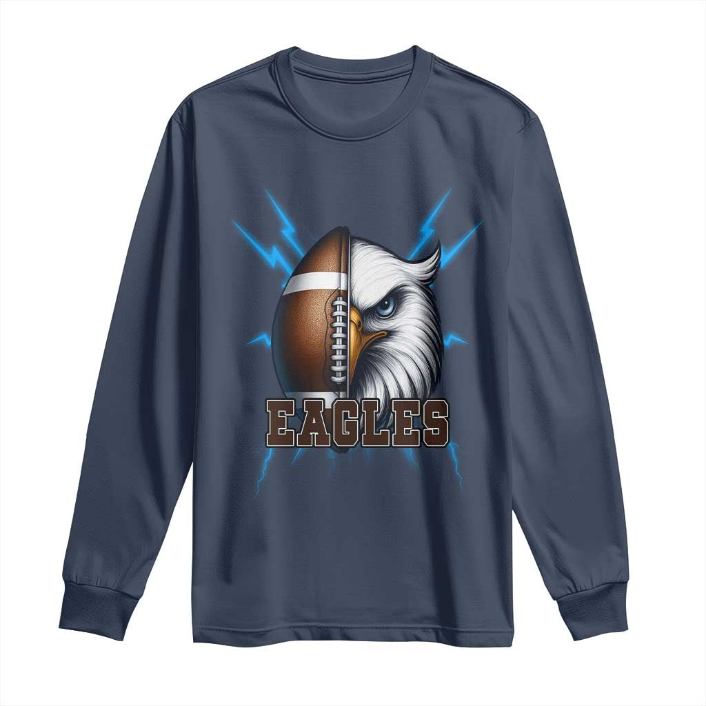 Eagle Football Power Long Sleeve Shirt Game Day Sports Fan Gift - Wonder Print Shop