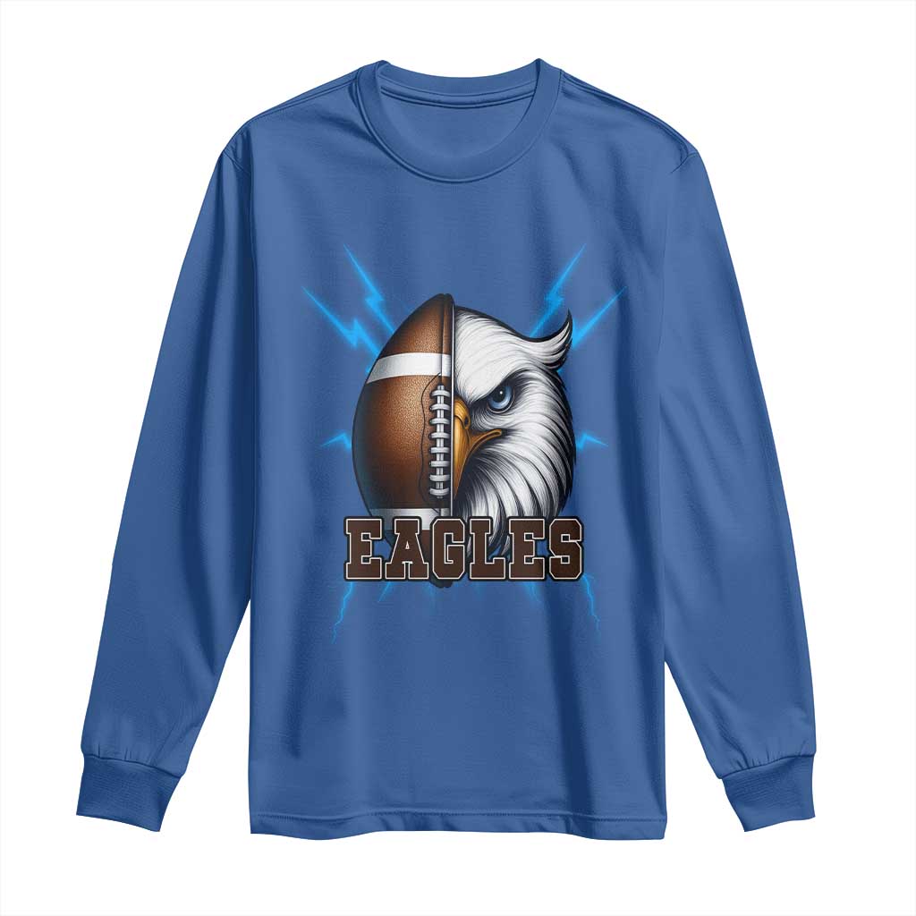 Eagle Football Power Long Sleeve Shirt Game Day Sports Fan Gift - Wonder Print Shop