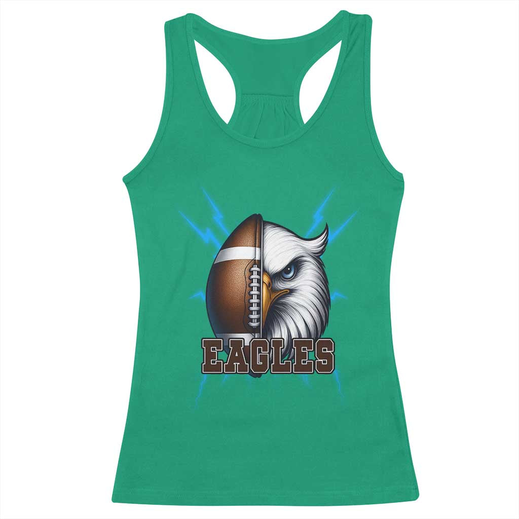 Eagle Football Power Racerback Tank Top Game Day Sports Fan Gift - Wonder Print Shop