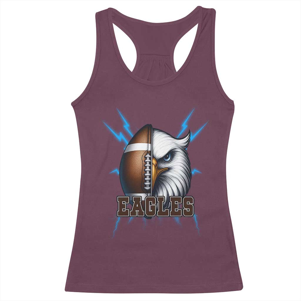 Eagle Football Power Racerback Tank Top Game Day Sports Fan Gift - Wonder Print Shop