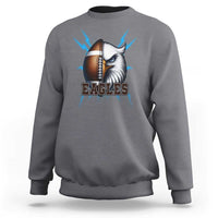 Eagle Football Power Sweatshirt Game Day Sports Fan Gift - Wonder Print Shop
