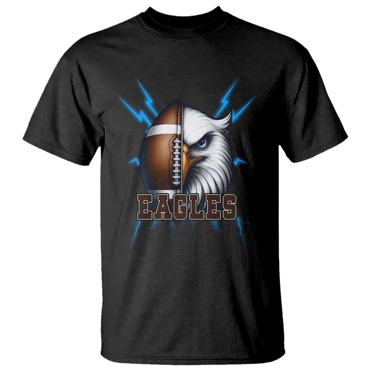 Eagle Football Power T Shirt Game Day Sports Fan Gift - Wonder Print Shop