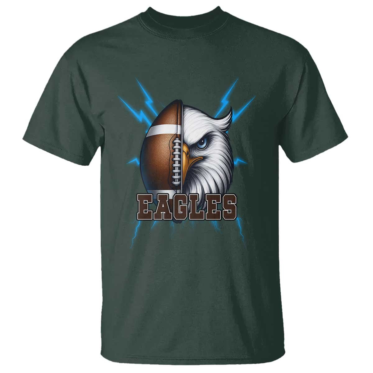 Eagle Football Power T Shirt Game Day Sports Fan Gift - Wonder Print Shop