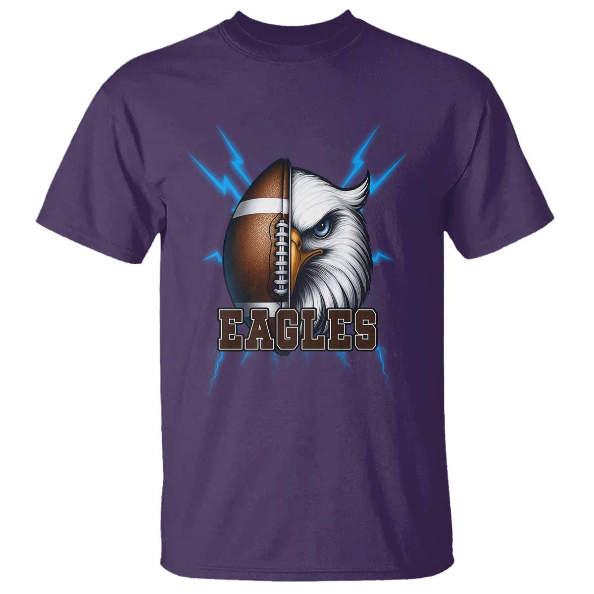 Eagle Football Power T Shirt Game Day Sports Fan Gift - Wonder Print Shop