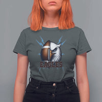 Eagle Football Power T Shirt For Women Game Day Sports Fan Gift - Wonder Print Shop