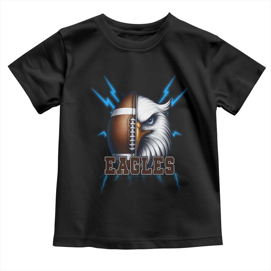 Eagle Football Power Toddler T Shirt Game Day Sports Fan Gift - Wonder Print Shop