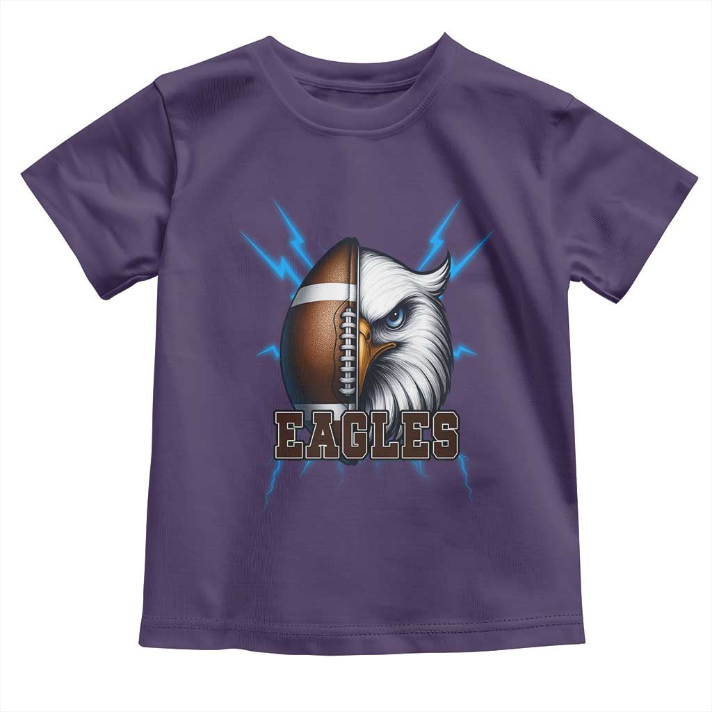 Eagle Football Power Toddler T Shirt Game Day Sports Fan Gift - Wonder Print Shop