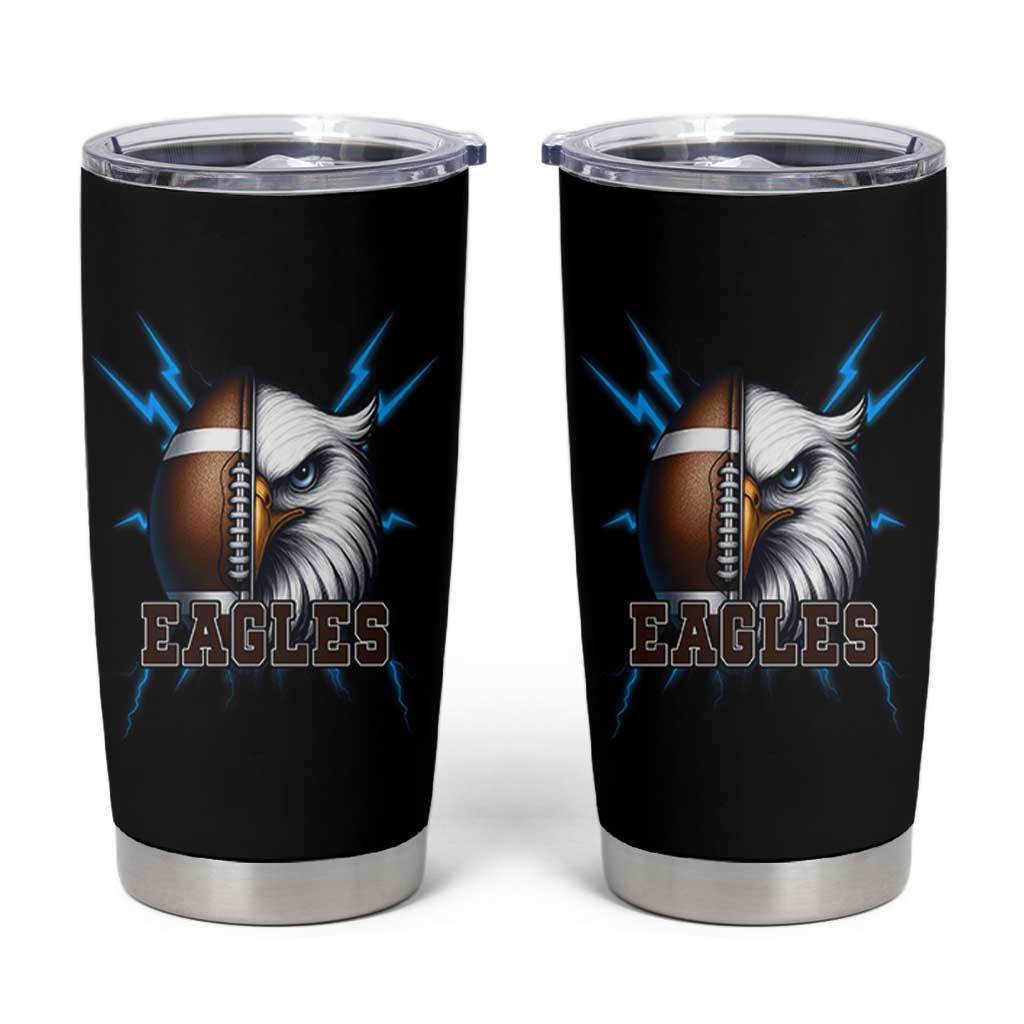 Eagle Football Power Tumbler Cup Game Day Sports Fan Gift - Wonder Print Shop