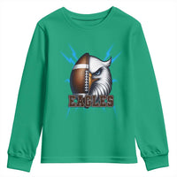 Eagle Football Power Youth Sweatshirt Game Day Sports Fan Gift - Wonder Print Shop