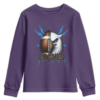 Eagle Football Power Youth Sweatshirt Game Day Sports Fan Gift - Wonder Print Shop