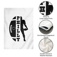 Philly Football Spirit Garden Flag Proud Fan Humor Gift - Wonder Print Shop