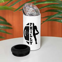 Philly Football Spirit 4 in 1 Can Cooler Tumbler Proud Fan Humor Gift - Wonder Print Shop