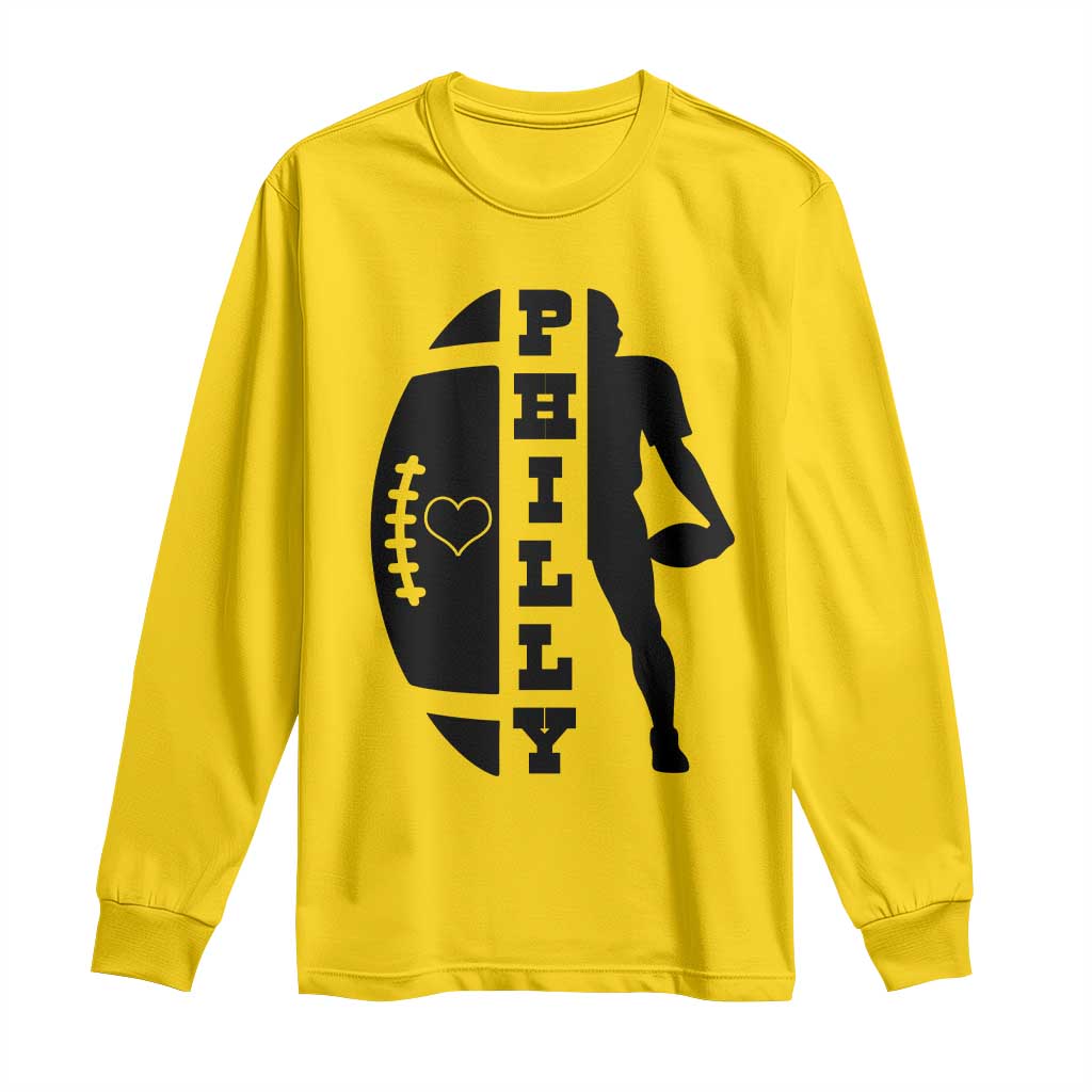 Philly Football Spirit Long Sleeve Shirt Proud Fan Humor Gift - Wonder Print Shop