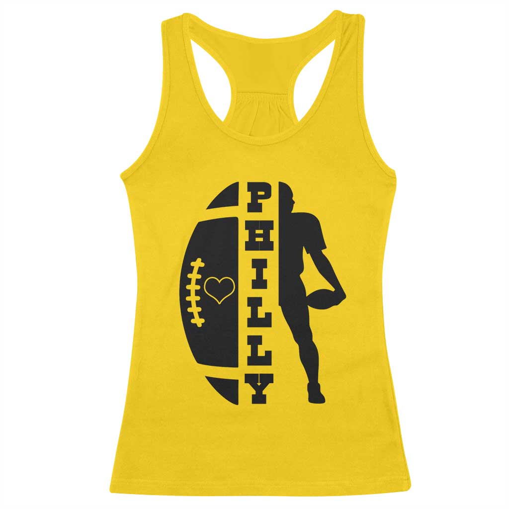 Philly Football Spirit Racerback Tank Top Proud Fan Humor Gift - Wonder Print Shop