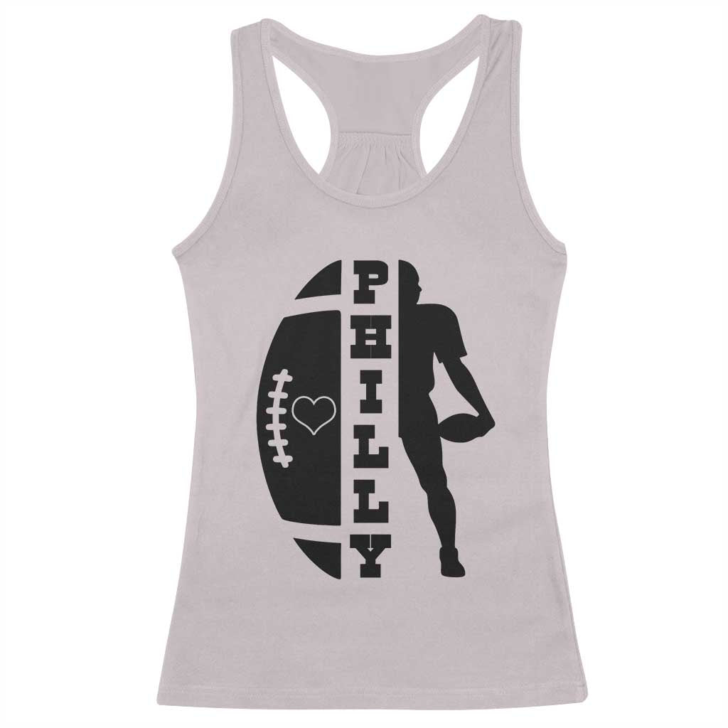 Philly Football Spirit Racerback Tank Top Proud Fan Humor Gift - Wonder Print Shop