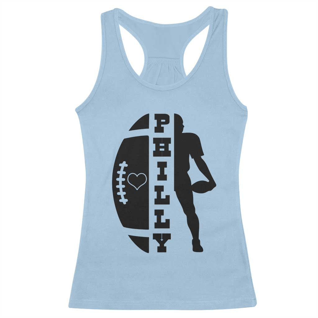 Philly Football Spirit Racerback Tank Top Proud Fan Humor Gift - Wonder Print Shop