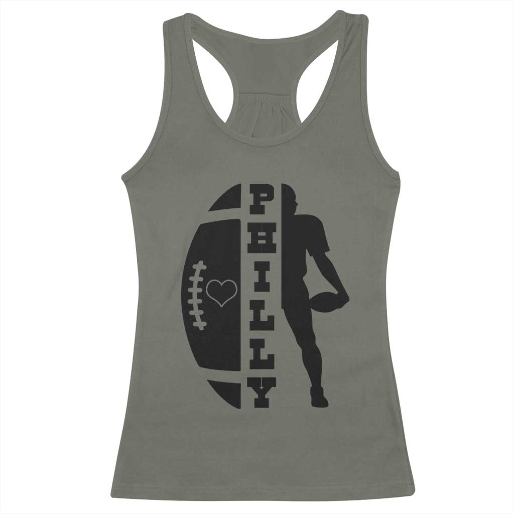 Philly Football Spirit Racerback Tank Top Proud Fan Humor Gift - Wonder Print Shop