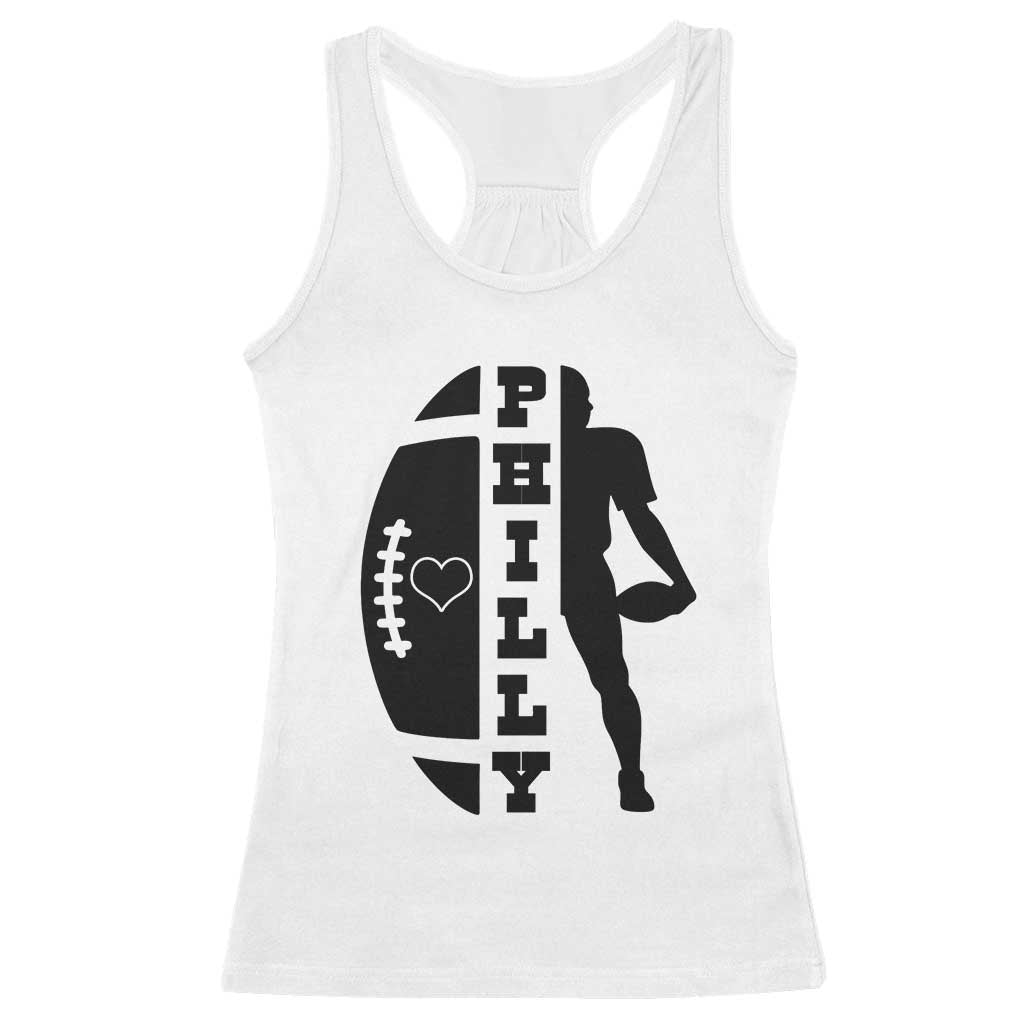 Philly Football Spirit Racerback Tank Top Proud Fan Humor Gift - Wonder Print Shop