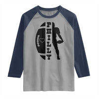 Philly Football Spirit Raglan Shirt Proud Fan Humor Gift - Wonder Print Shop