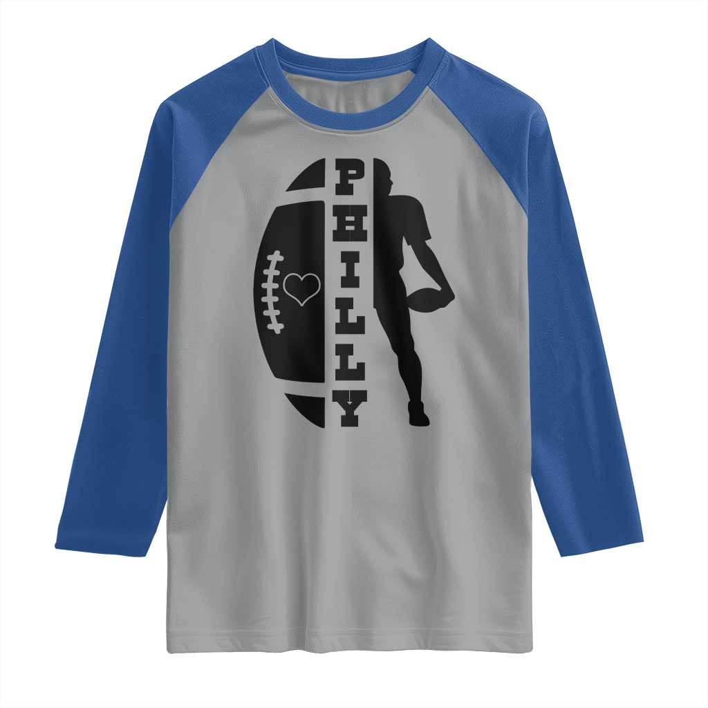 Philly Football Spirit Raglan Shirt Proud Fan Humor Gift - Wonder Print Shop
