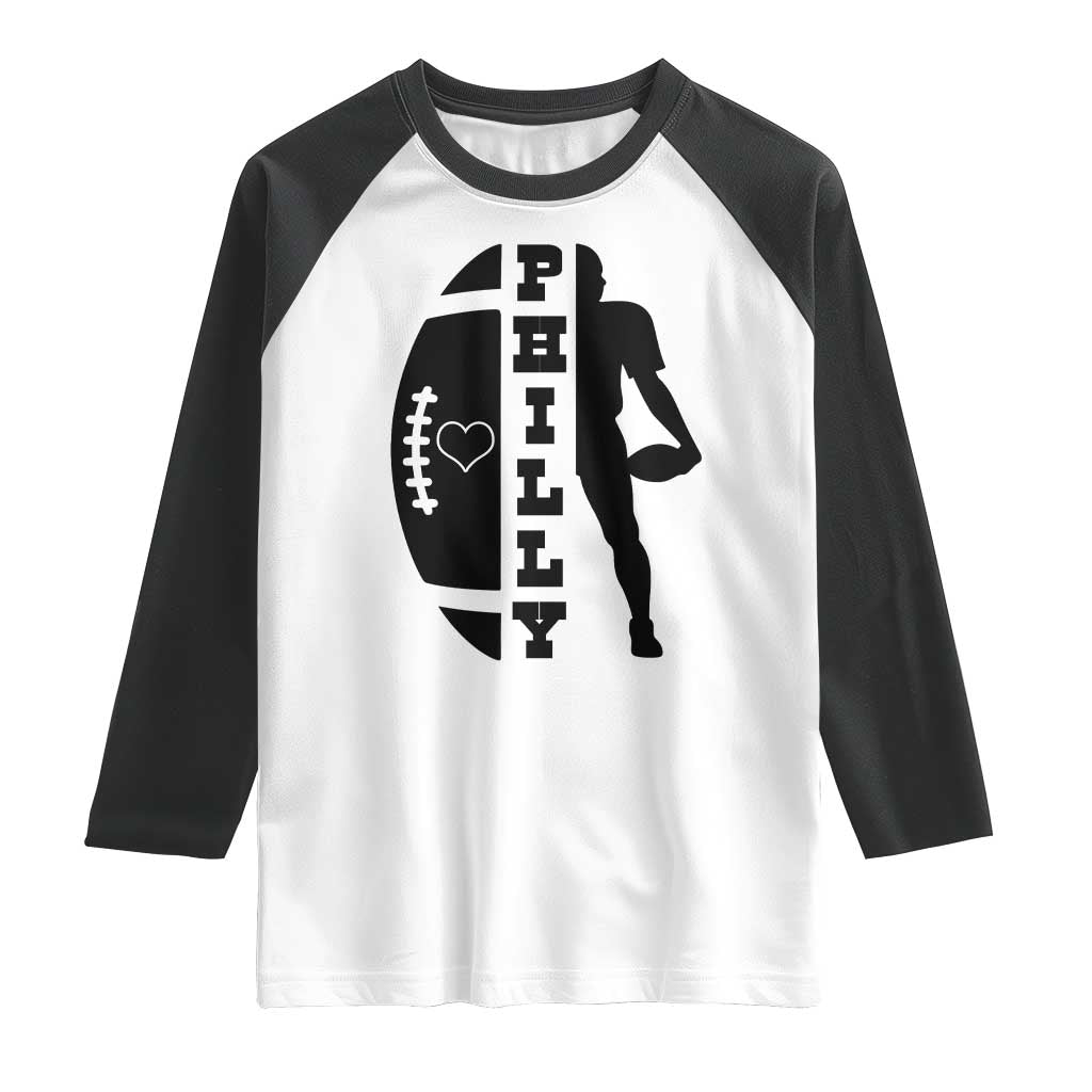 Philly Football Spirit Raglan Shirt Proud Fan Humor Gift - Wonder Print Shop