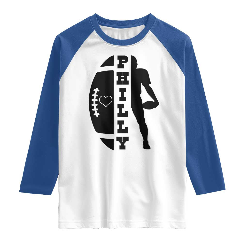 Philly Football Spirit Raglan Shirt Proud Fan Humor Gift - Wonder Print Shop