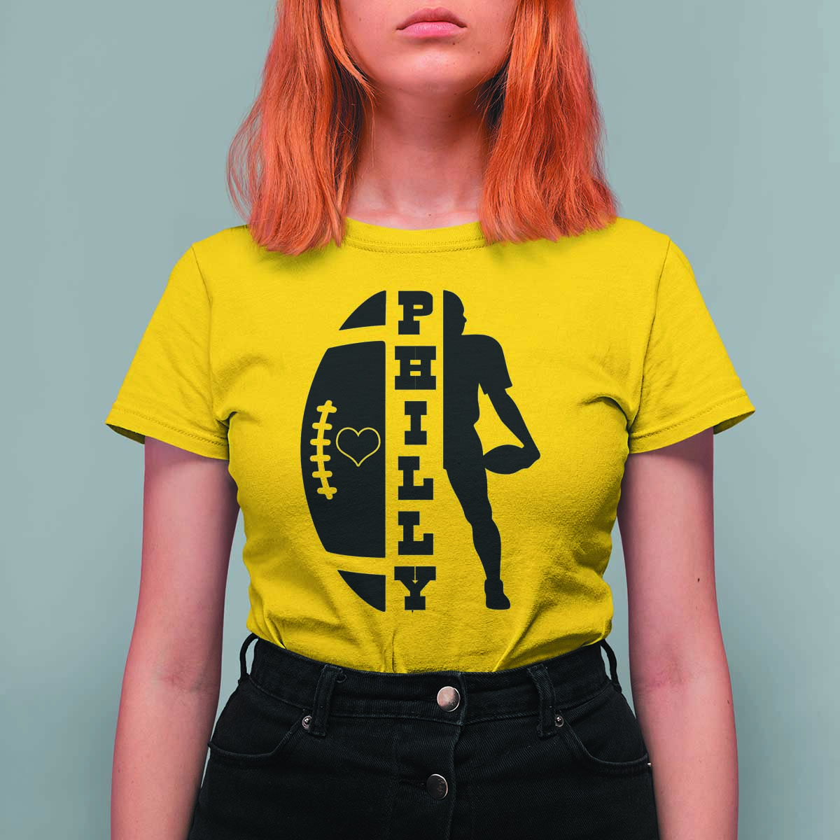 Philly Football Spirit T Shirt For Women Proud Fan Humor Gift - Wonder Print Shop