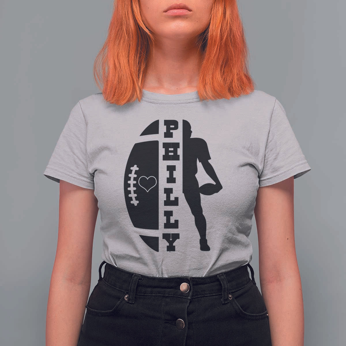 Philly Football Spirit T Shirt For Women Proud Fan Humor Gift - Wonder Print Shop