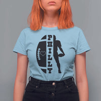 Philly Football Spirit T Shirt For Women Proud Fan Humor Gift - Wonder Print Shop