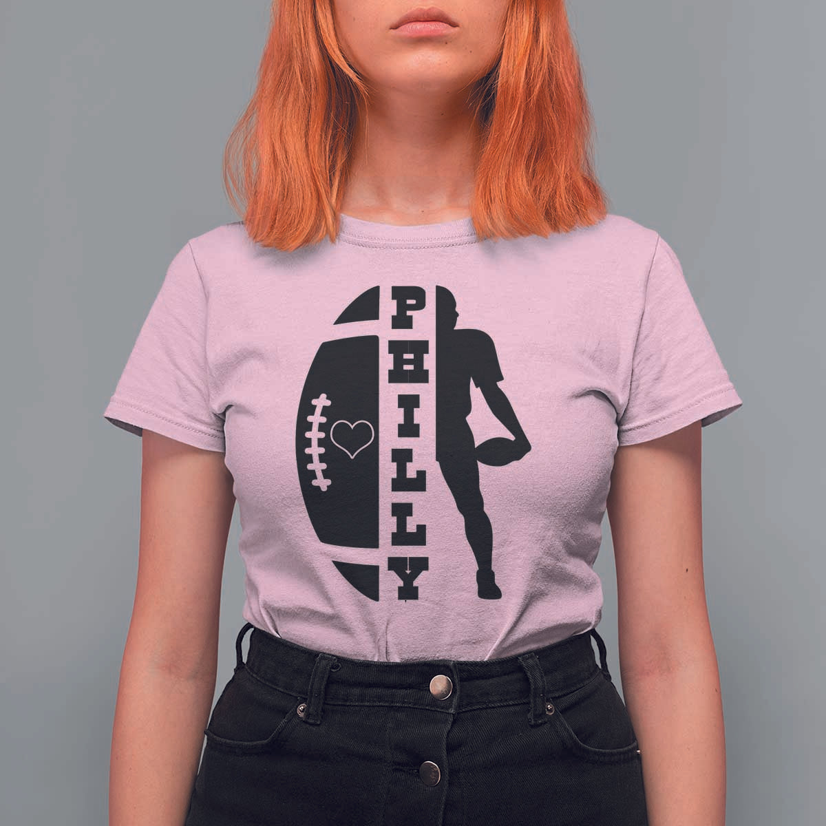 Philly Football Spirit T Shirt For Women Proud Fan Humor Gift - Wonder Print Shop