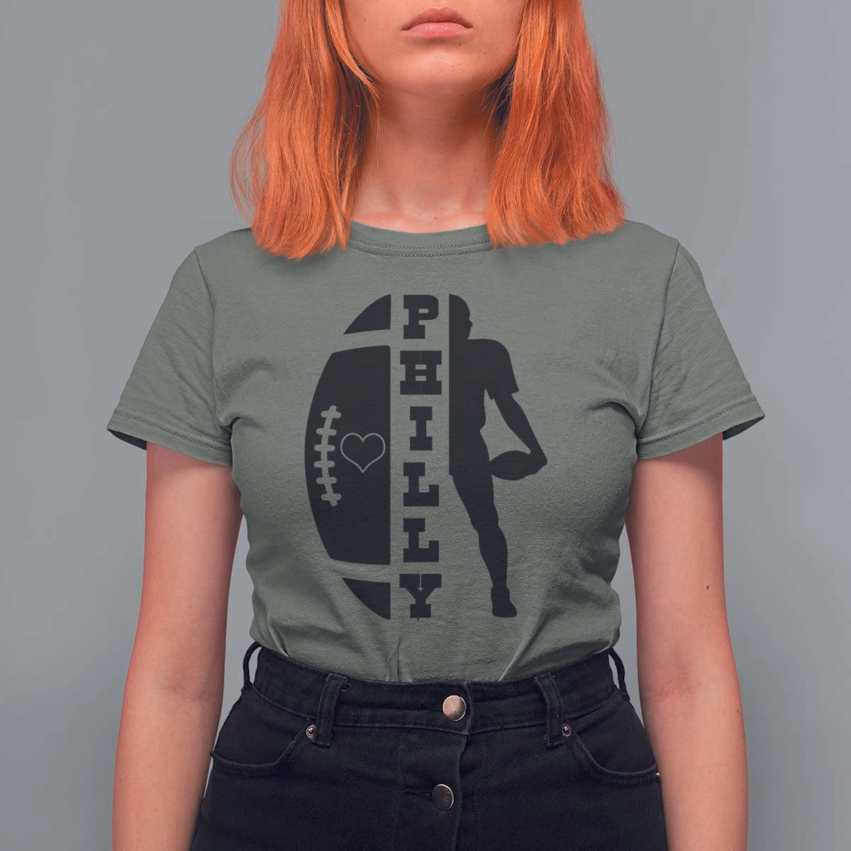 Philly Football Spirit T Shirt For Women Proud Fan Humor Gift - Wonder Print Shop