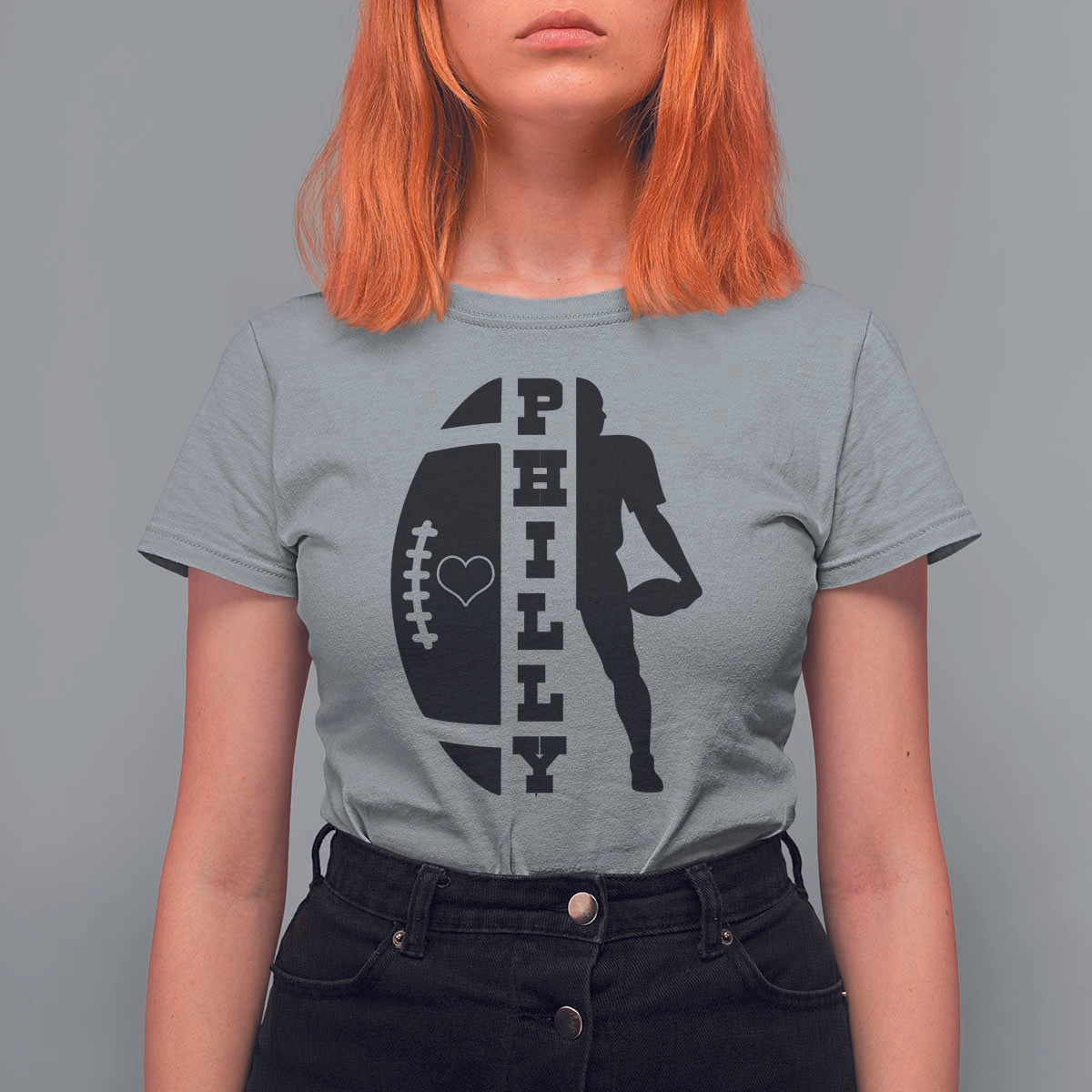 Philly Football Spirit T Shirt For Women Proud Fan Humor Gift - Wonder Print Shop