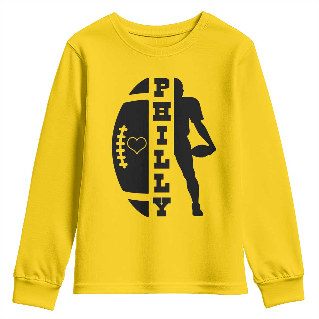 Philly Football Spirit Youth Sweatshirt Proud Fan Humor Gift - Wonder Print Shop