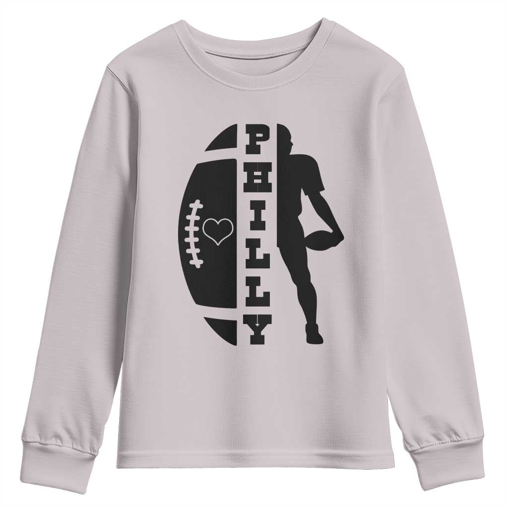 Philly Football Spirit Youth Sweatshirt Proud Fan Humor Gift - Wonder Print Shop