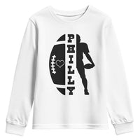 Philly Football Spirit Youth Sweatshirt Proud Fan Humor Gift - Wonder Print Shop