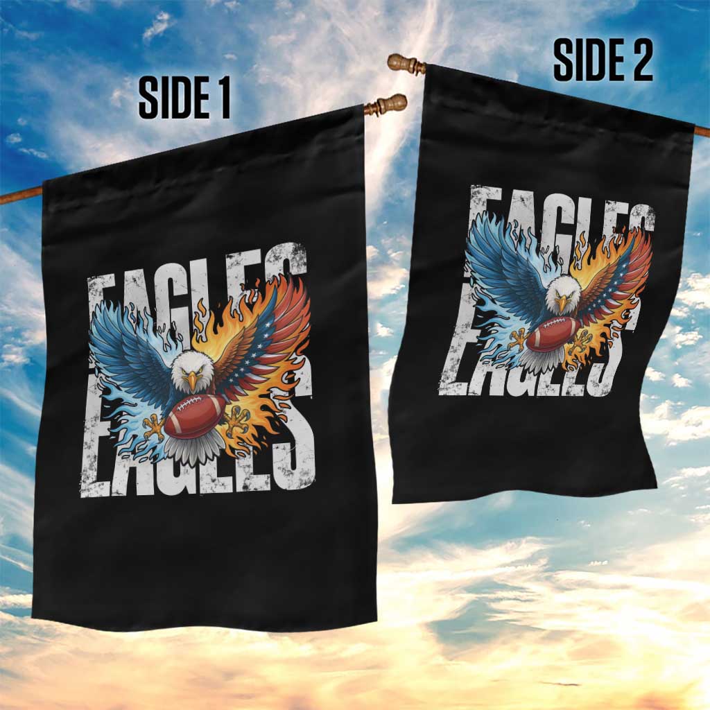 Eagles Football Garden Flag Patriotic Eagle American Flag Gift - Wonder Print Shop