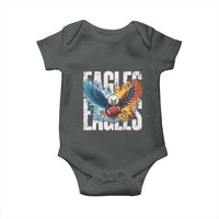 Eagles Football Baby Onesie Patriotic Eagle American Flag Gift - Wonder Print Shop