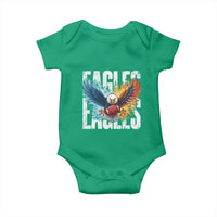 Eagles Football Baby Onesie Patriotic Eagle American Flag Gift - Wonder Print Shop