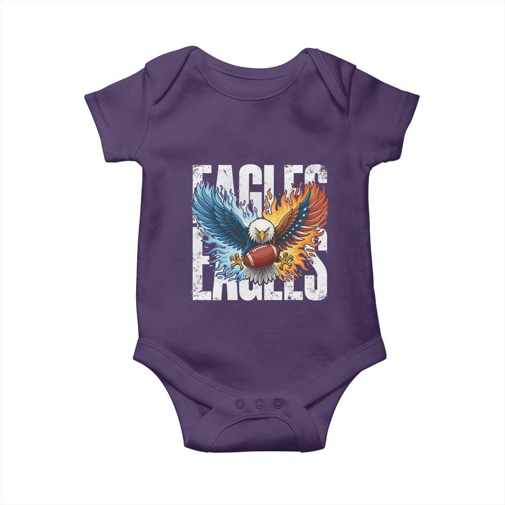 Eagles Football Baby Onesie Patriotic Eagle American Flag Gift - Wonder Print Shop