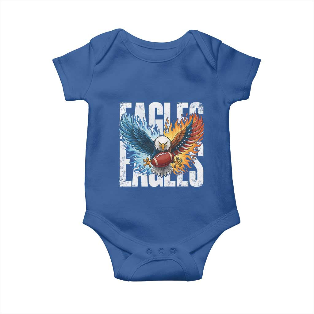 Eagles Football Baby Onesie Patriotic Eagle American Flag Gift - Wonder Print Shop