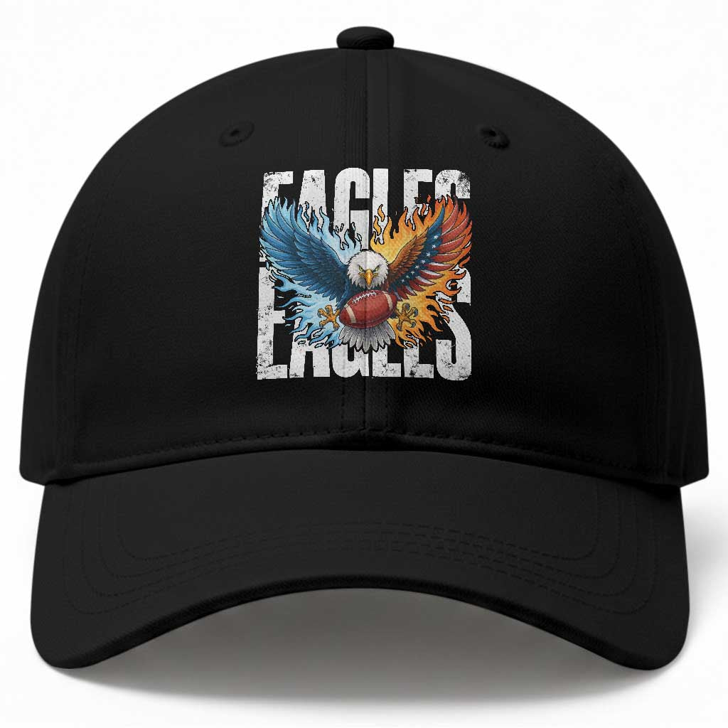 EF Lover Patriotic Eagle American Flag Gift Baseball Cap