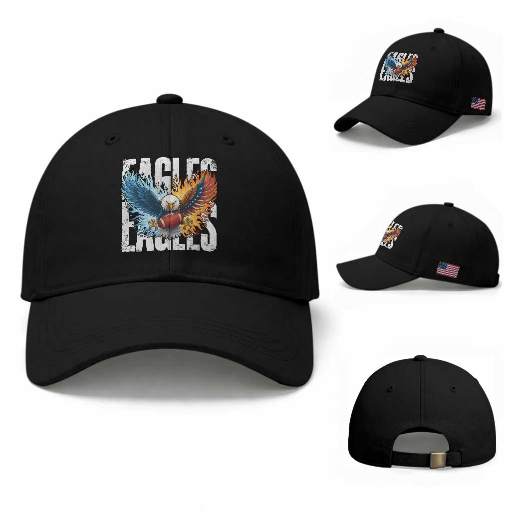 EF Lover Patriotic Eagle American Flag Gift Baseball Cap
