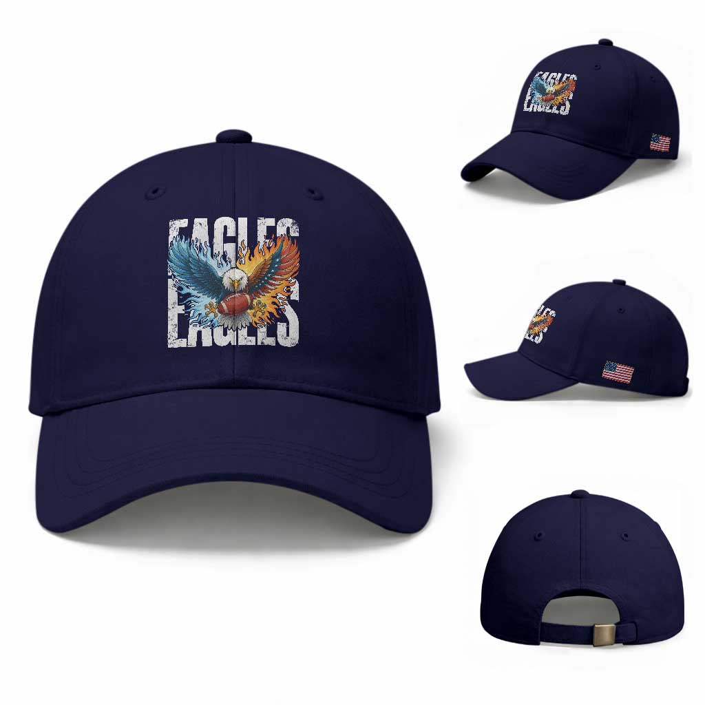 EF Lover Patriotic Eagle American Flag Gift Baseball Cap