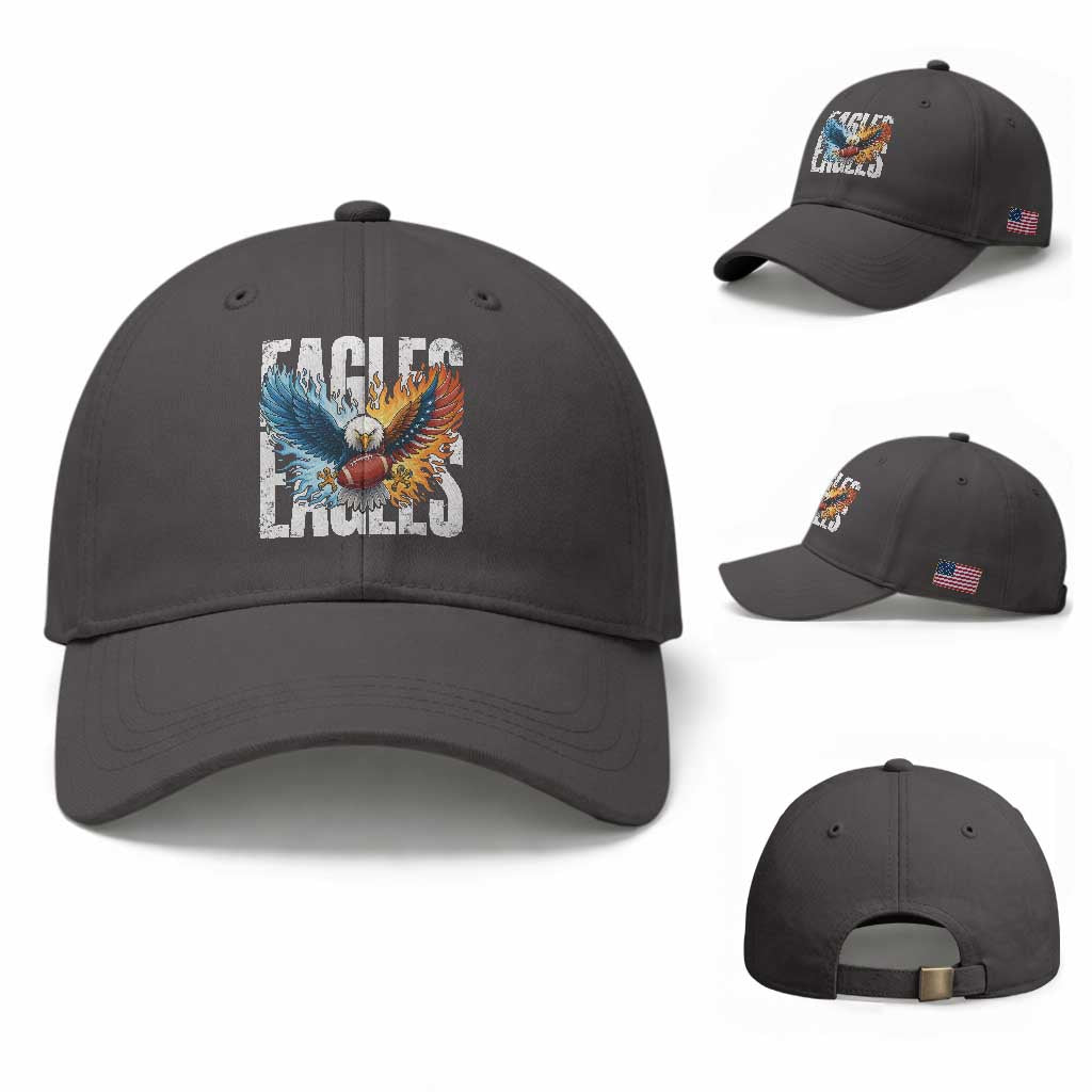 EF Lover Patriotic Eagle American Flag Gift Baseball Cap
