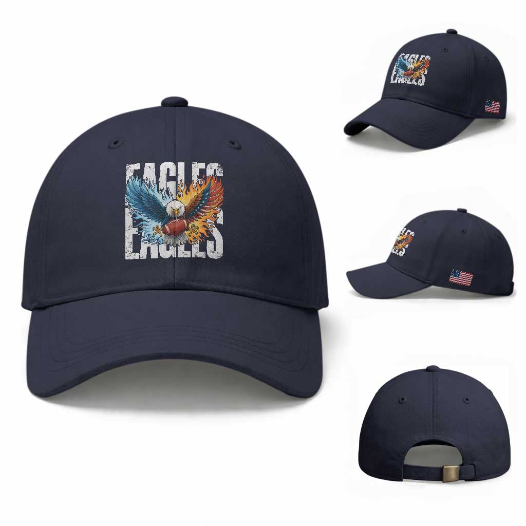 EF Lover Patriotic Eagle American Flag Gift Baseball Cap