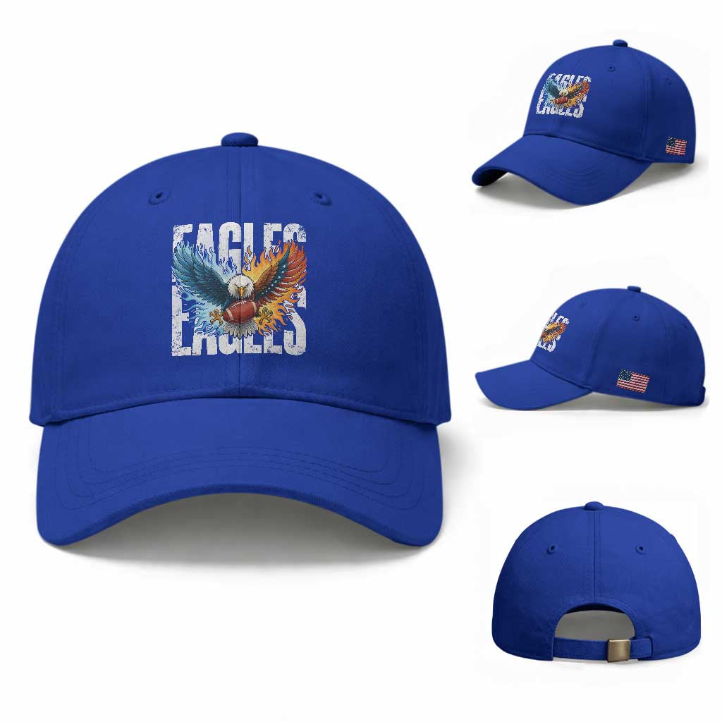EF Lover Patriotic Eagle American Flag Gift Baseball Cap