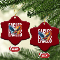 Eagles Football Ceramic Ornament Patriotic Eagle American Flag Gift - Wonder Print Shop
